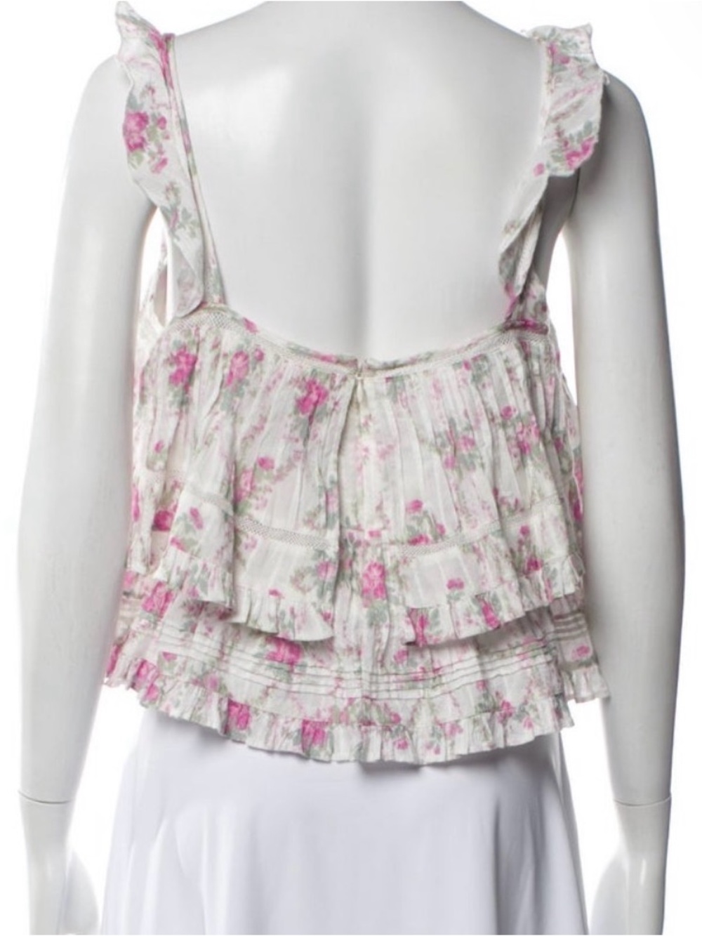 LoveShackfancy M Floral Tiered Ruffle Women's
Top - Pink/White - Picture 3 of 3